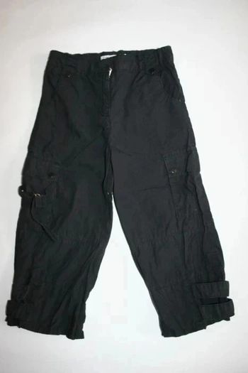 Pantalon toile noir Okaidi