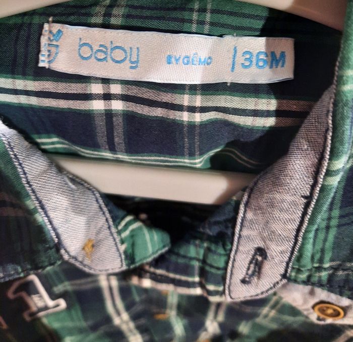 Chemise manches longues Taille 36mois gemo - photo numéro 3