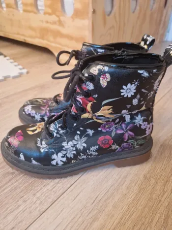 Bottines fleuries, Primark, 37, neuves