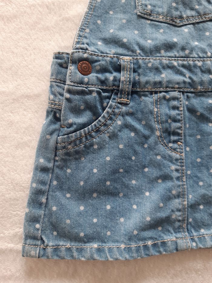 Robe / salopette jean 6 mois fille kiabi - photo numéro 3
