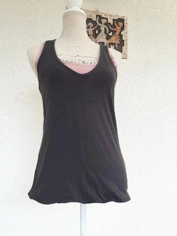 12 € Débardeur de sport gris / rose de la marque Domyos - photo numéro 4