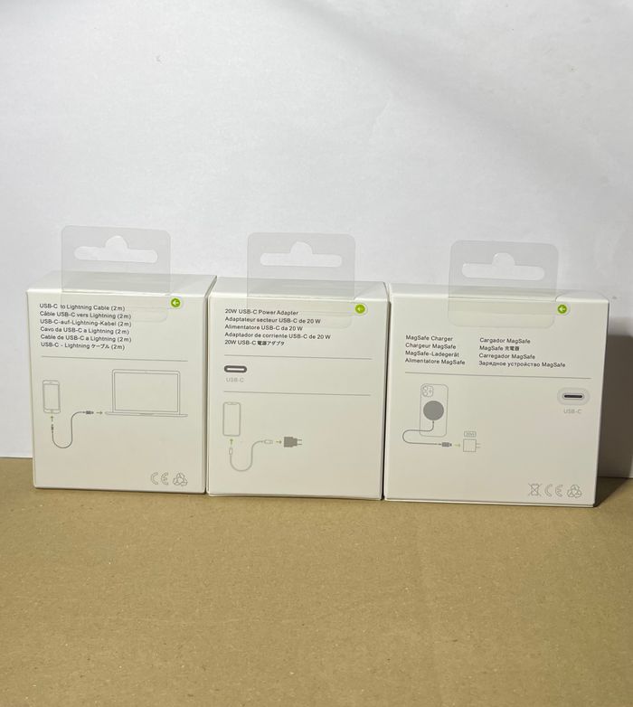 #Lot chargeurs compatibles – magnetic + USB-C 20W + câble Lightning 2M# - photo numéro 3