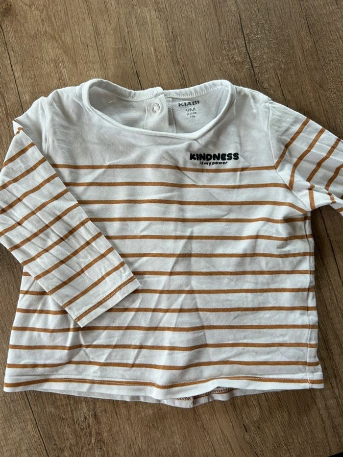 Ensemble pantalon t-shirt manches longues 9 mois - photo numéro 5