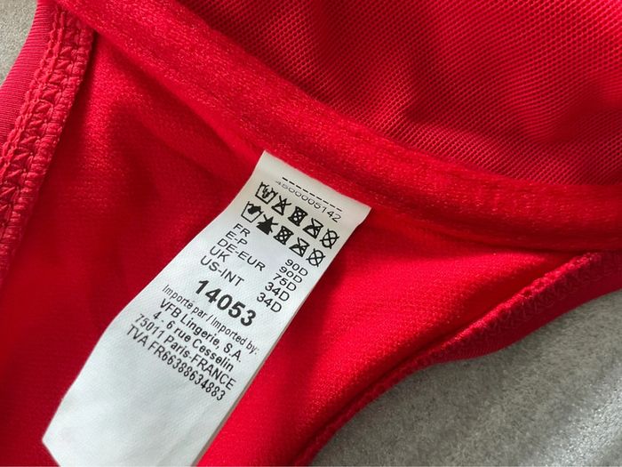 Haut maillot rouge Bestform neuf - photo numéro 7