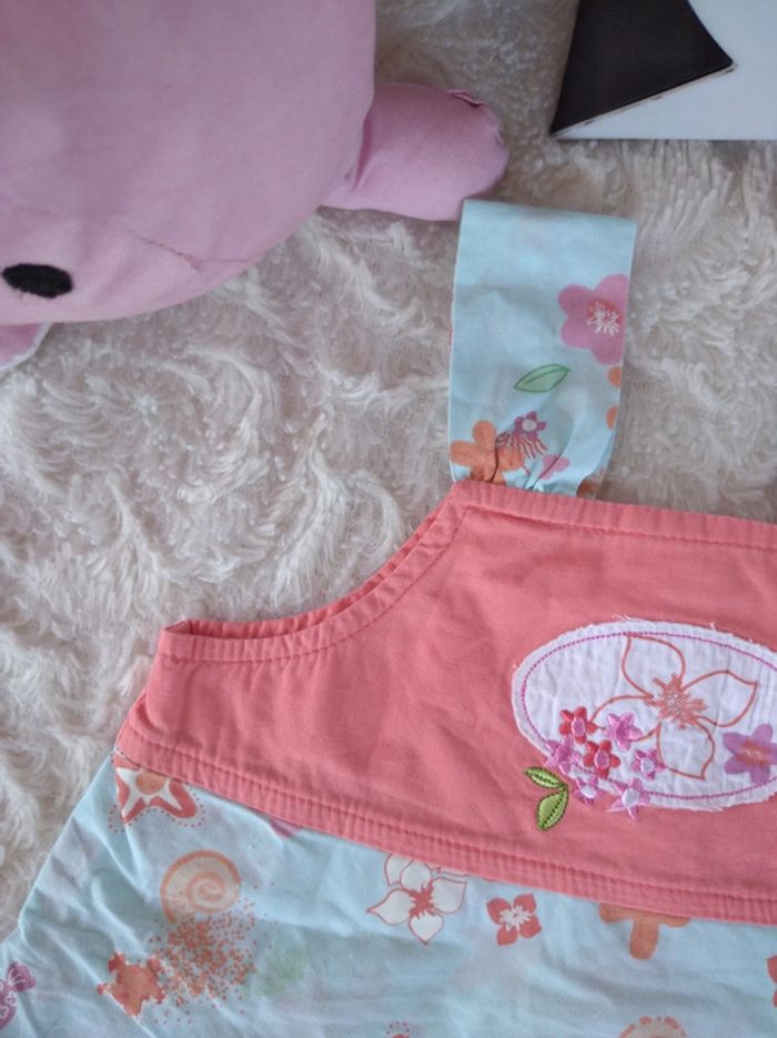 Robe légère été Fille 3 mois Fleurs 100% coton - photo numéro 3