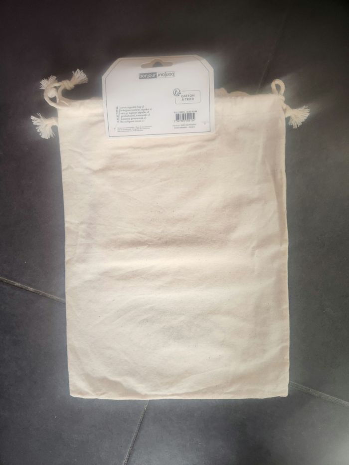 Lot de 3 sacs en coton pour le vrac - photo numéro 3