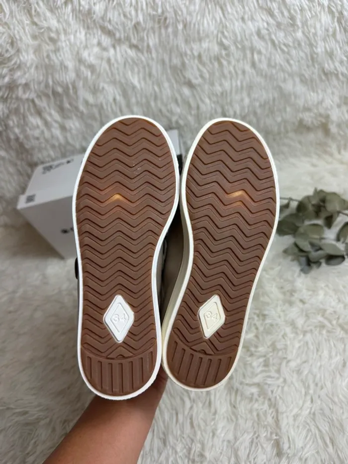 Paire de basket taupe Acebos taille 34 - photo numéro 6