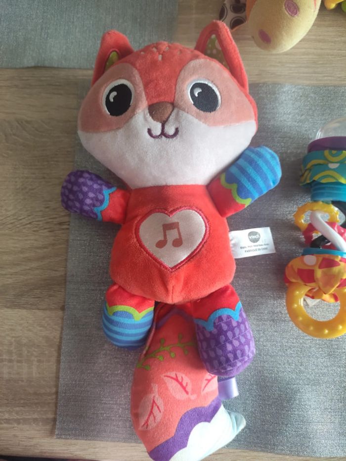 Lot de 3 jouets bébé. Renard et hochets - photo numéro 2