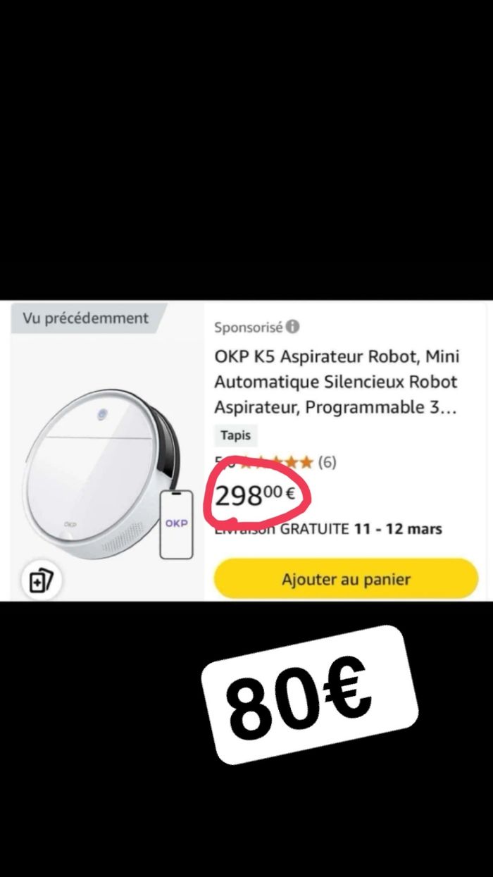 Aspirateur robot okp k5 connecté - photo numéro 5