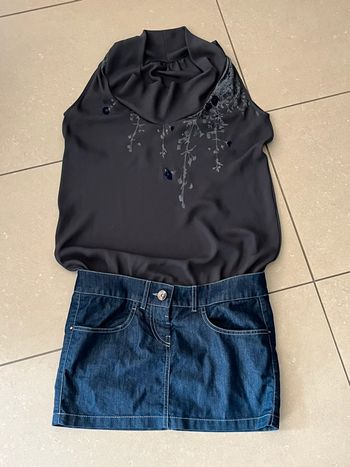 Robe bi matière cop copine M