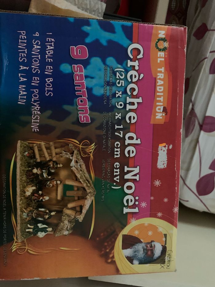 Crèche noël  avec santons