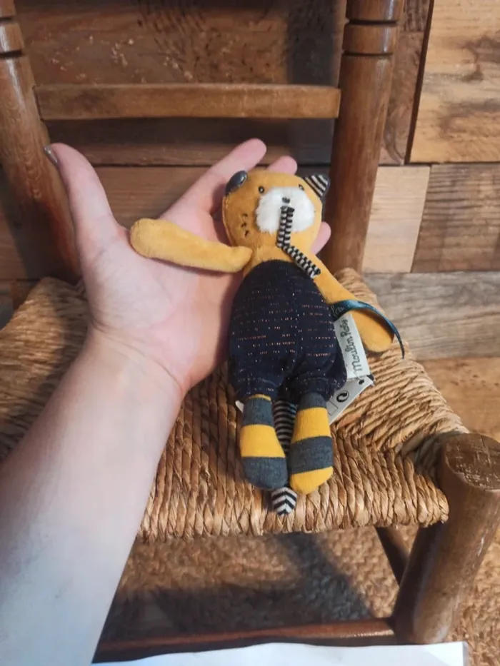 Peluche petit chat moulin roty les moustaches tbe - photo numéro 5