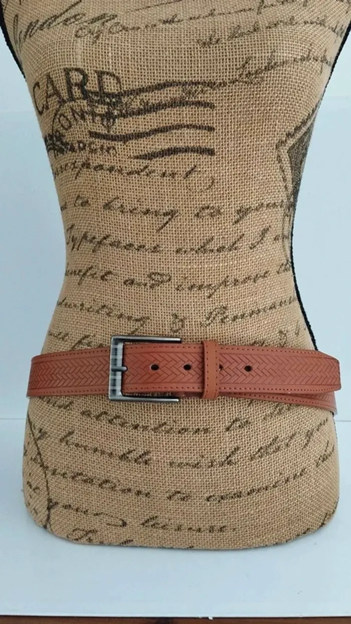 Ceinture marron avec motifs 110 cm mixte - photo numéro 2