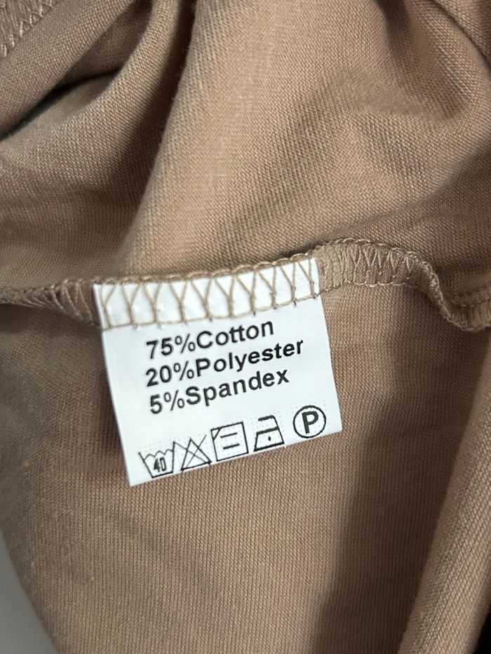 T-shirt à manches courtes couleur marron / moka - photo numéro 5