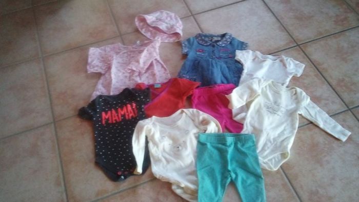 lot de 6 articles fille 6 mois