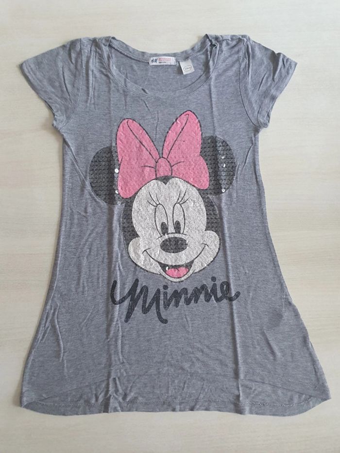 T-shirt Minnie gris - H&M - Taille 146/152 cm