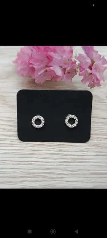 Boucles d'oreilles rondes argent 925
