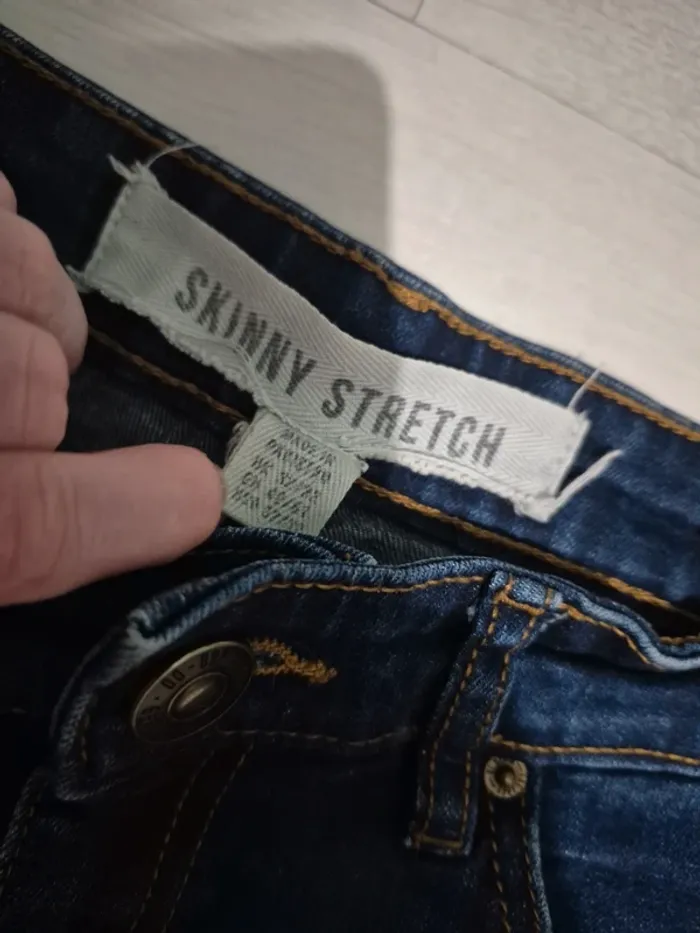 Jeans skinny stretch bleu - photo numéro 2