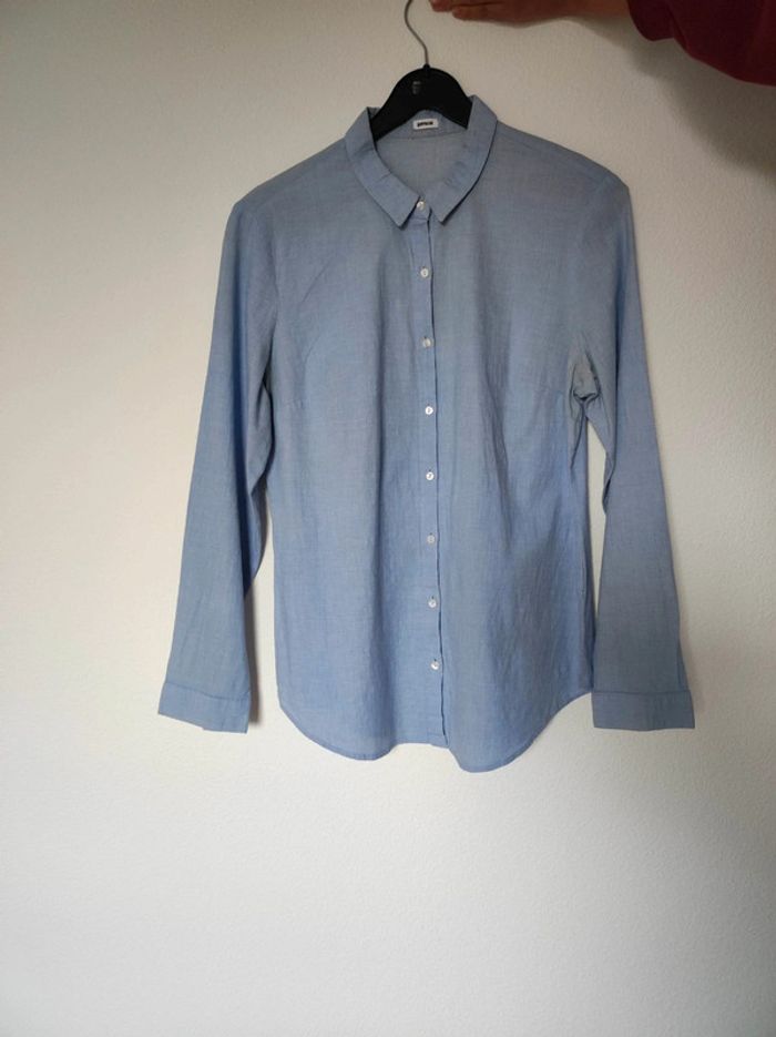 Chemise femme manches longues Pimkie bleu - photo numéro 2