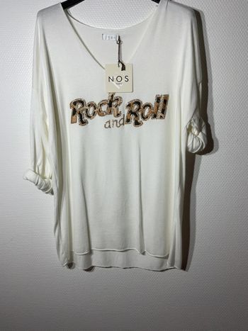Pull « rock and roll » femme taille unique (36-42)- vivichy - neuf avec étiquette