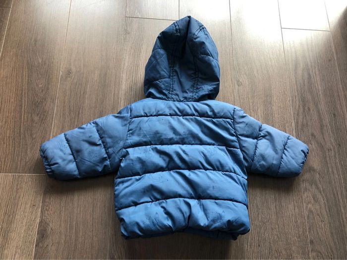 Manteau doudoune chaud 12 mois bleu marine - photo numéro 2