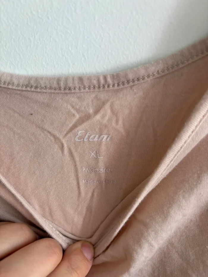 Débardeur Etam rose pâle/nude taille XL - photo numéro 2