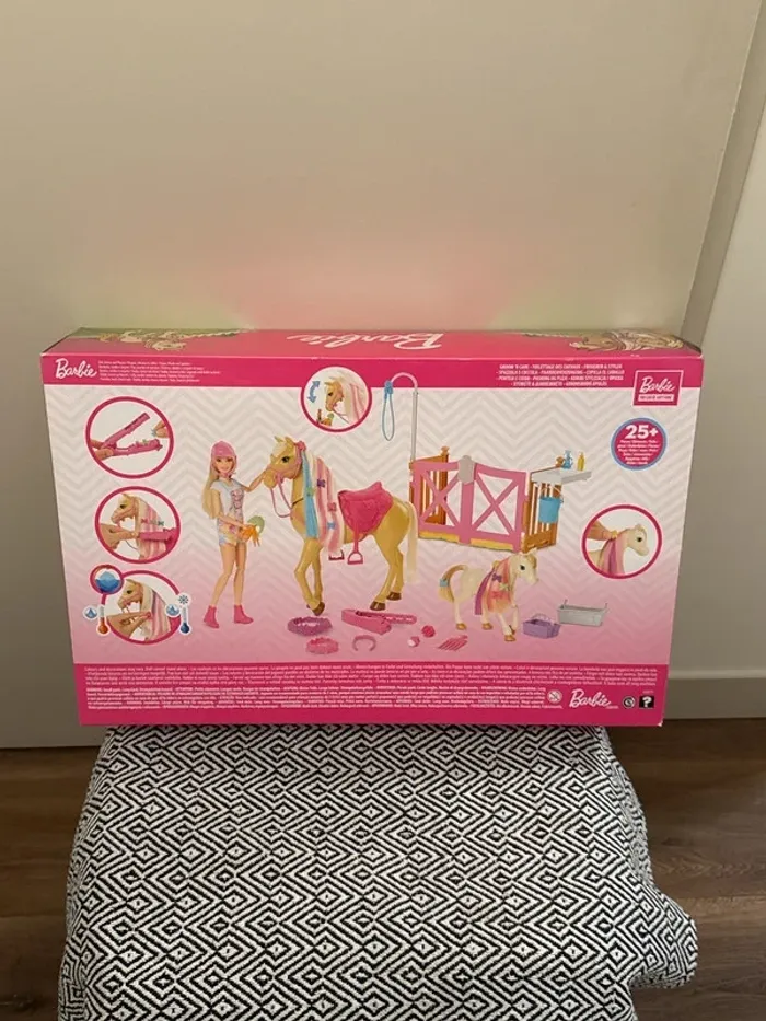 Barbie - Coffret Toilettage des Chevaux - 3 ans et plus - photo numéro 2