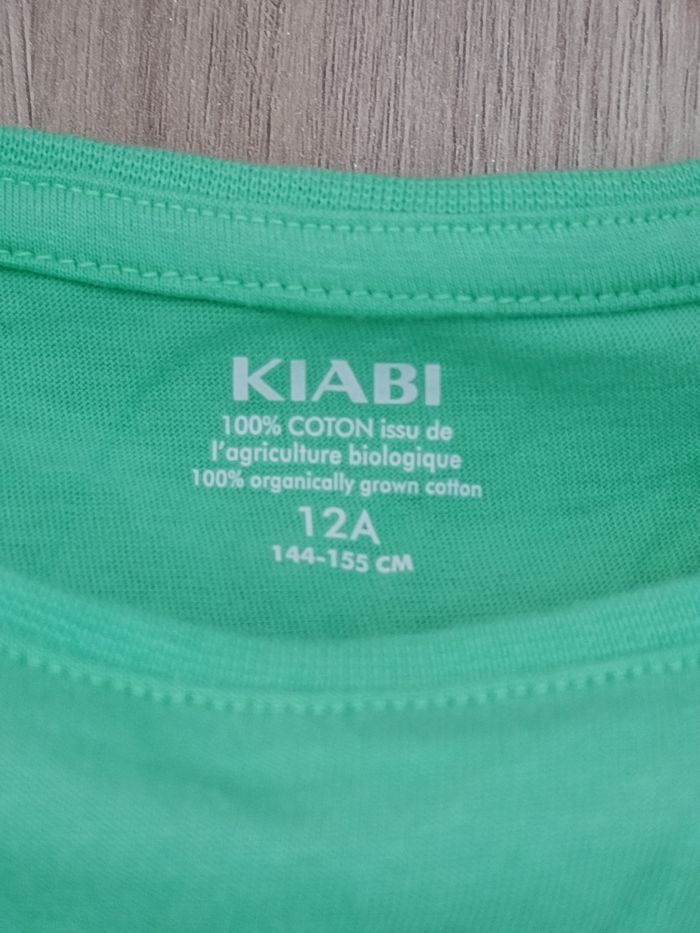 T-shirt vert Kiabi - photo numéro 3
