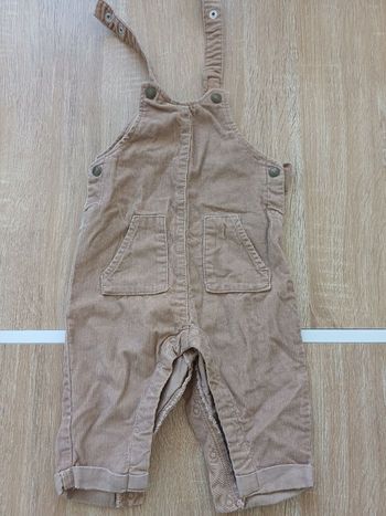 Salopette marron bébé 6 mois