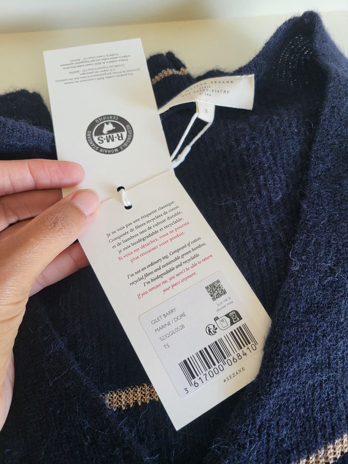 Gilet cardigan pull Barry Sezane neuf - photo numéro 5