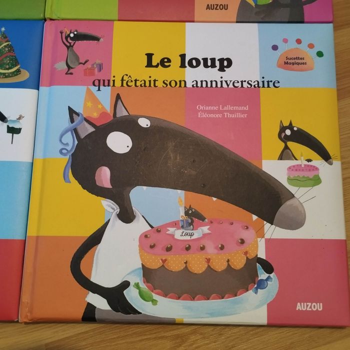 Lot 4 livres enfant Auzou Petit Loup mes grands albums - photo numéro 3