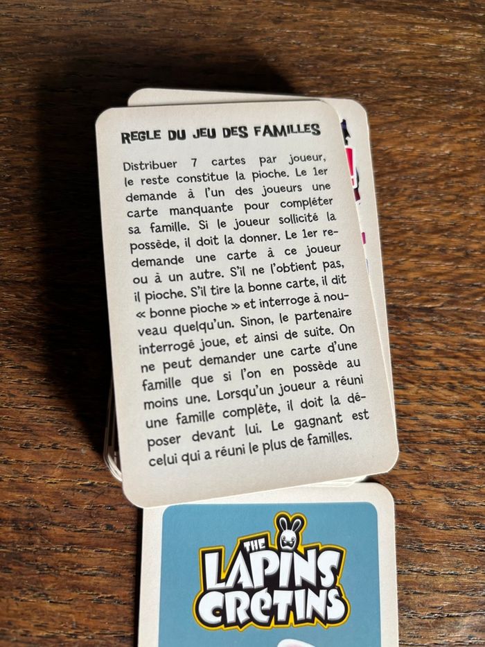 Jeu de 7 familles lapins cretins - photo numéro 5