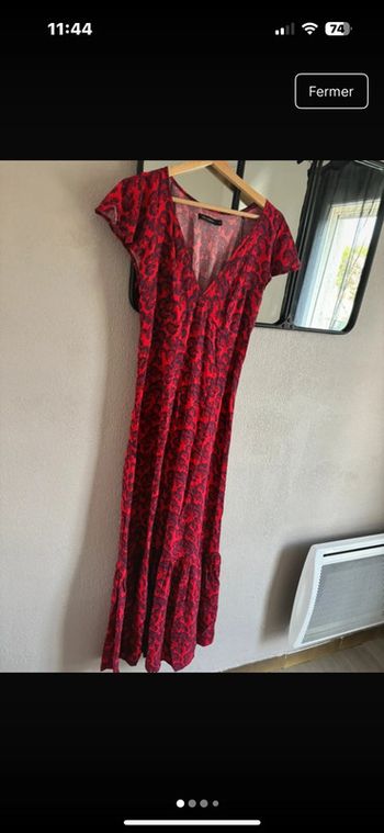 Robe longue rouge