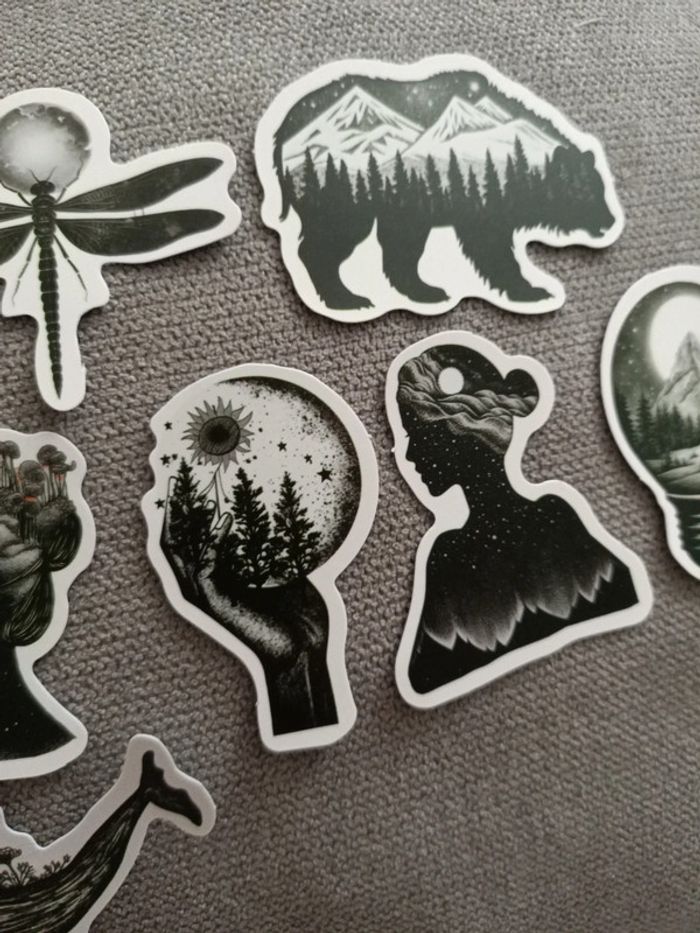 Stickers nature noir et blanc - photo numéro 8