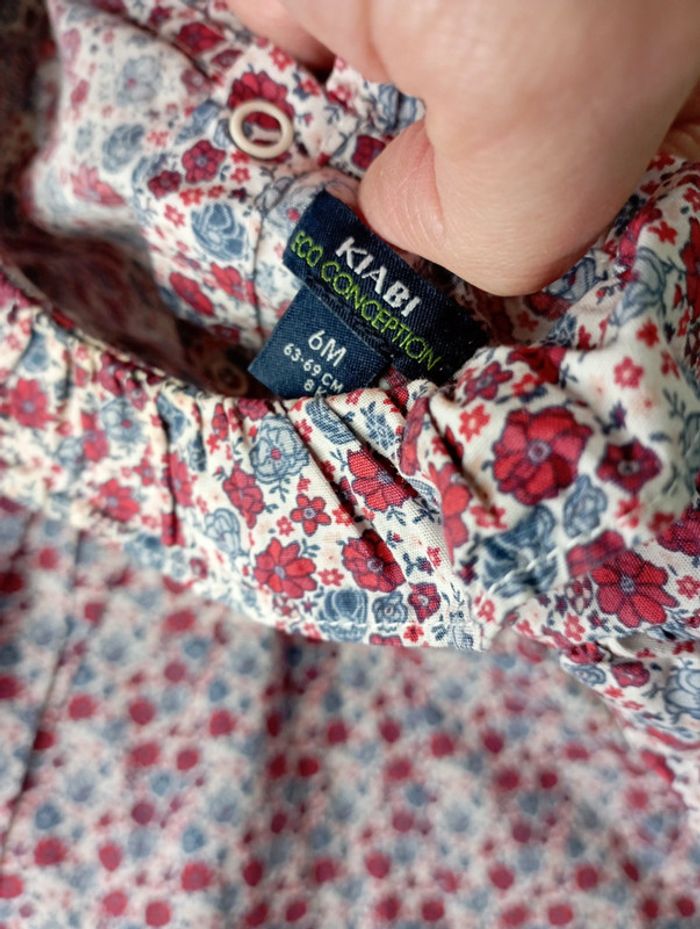 Robe été fleurie + bloomer 6m - photo numéro 5