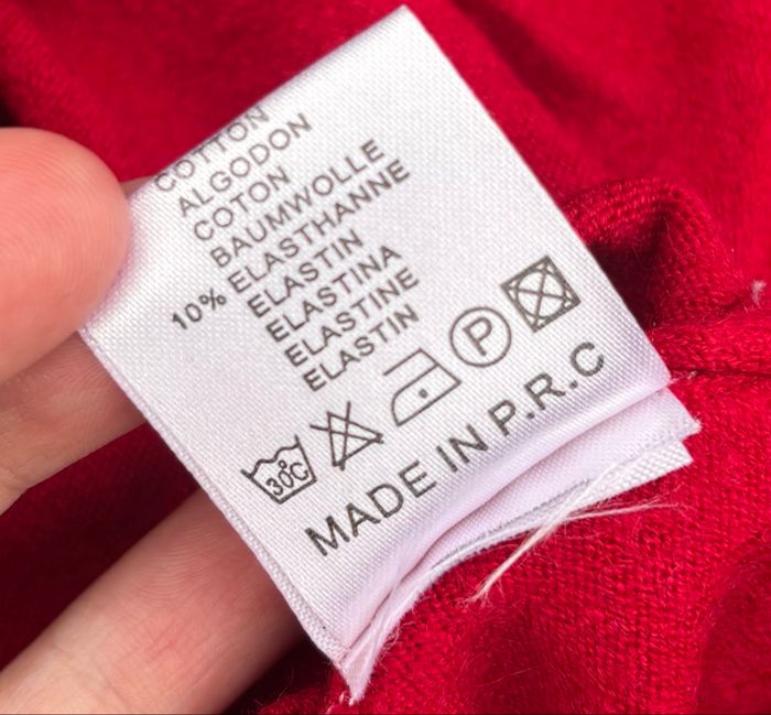 ❤️Pull fin à manches longues – Rouge vif – T40 - photo numéro 6