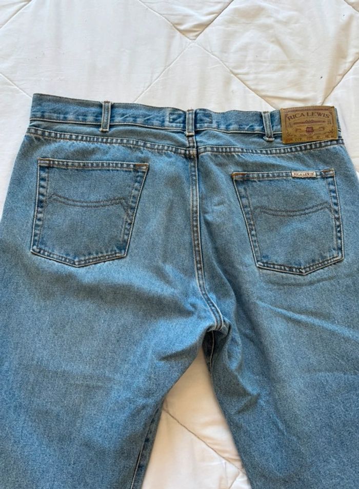 Jean vintage Rica Lewis RL70 relaxed fit droit – bleu clair – taille 50/2XL – 90s homme - photo numéro 15