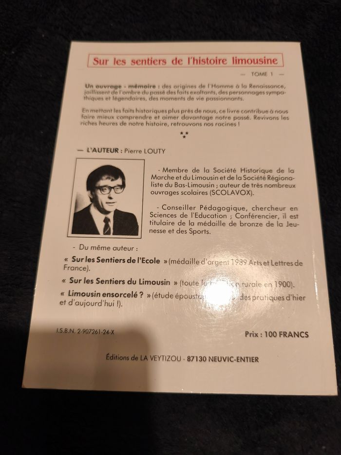 Livre sur les sentiers de l'histoire limousine - photo numéro 2