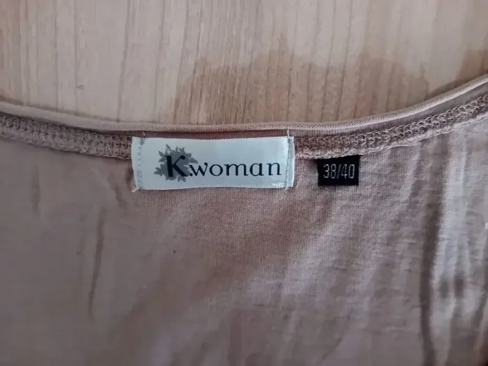 T-shirt tunique blouse taupe Kiabi 38/40 - photo numéro 3