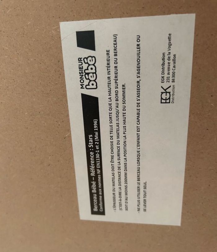 Berceau en bois à roulettes + matelas - photo numéro 6