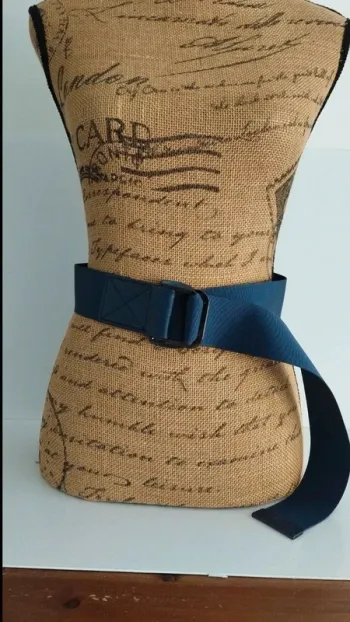 Ceinture ajustable bleu marine synthétique femme 110 cm