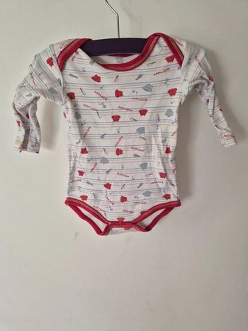 Body manches longues petit hippo 6 mois