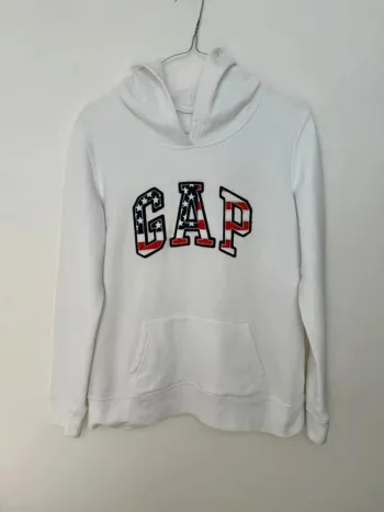 Sweat Gap drapeau USA femme blanc taille S