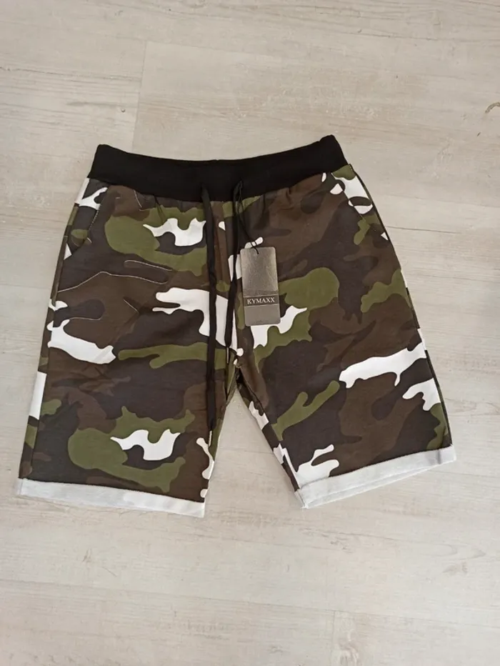 Short en coton militaire homme M