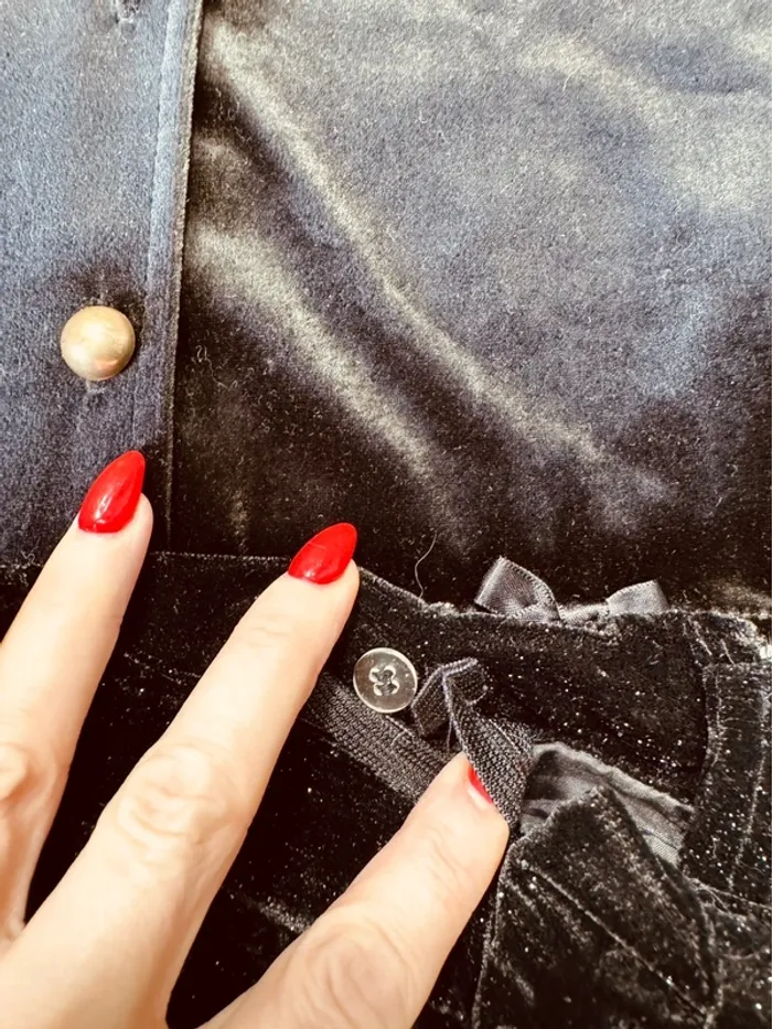 Taille 8 ans tenue 3 pièces fête fille multimarque noir blanc or * scintillant * 🎄 - photo numéro 7