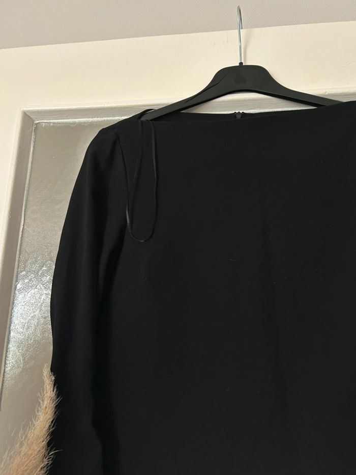 tunique noir femme zara s - photo numéro 4