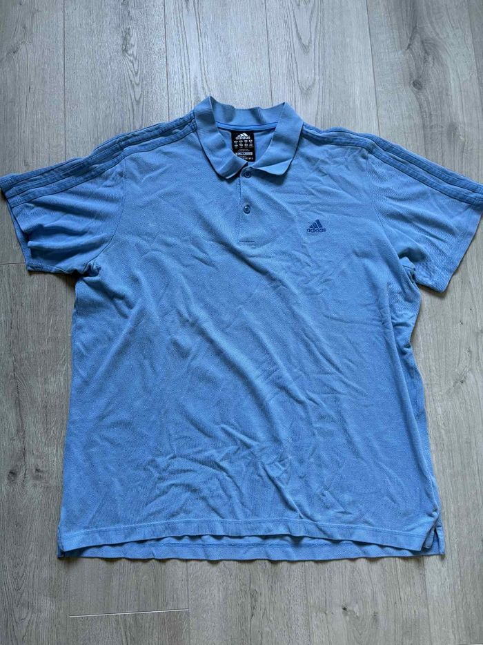 Polo bleu clair Adidas XXL - photo numéro 2