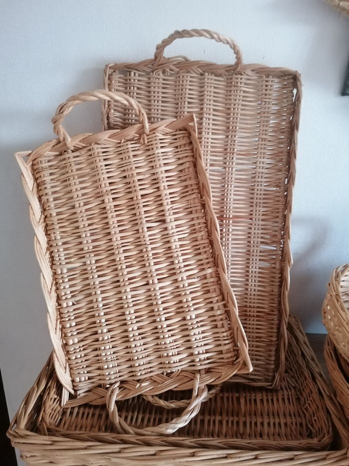 Lot de panières en osier - photo numéro 2