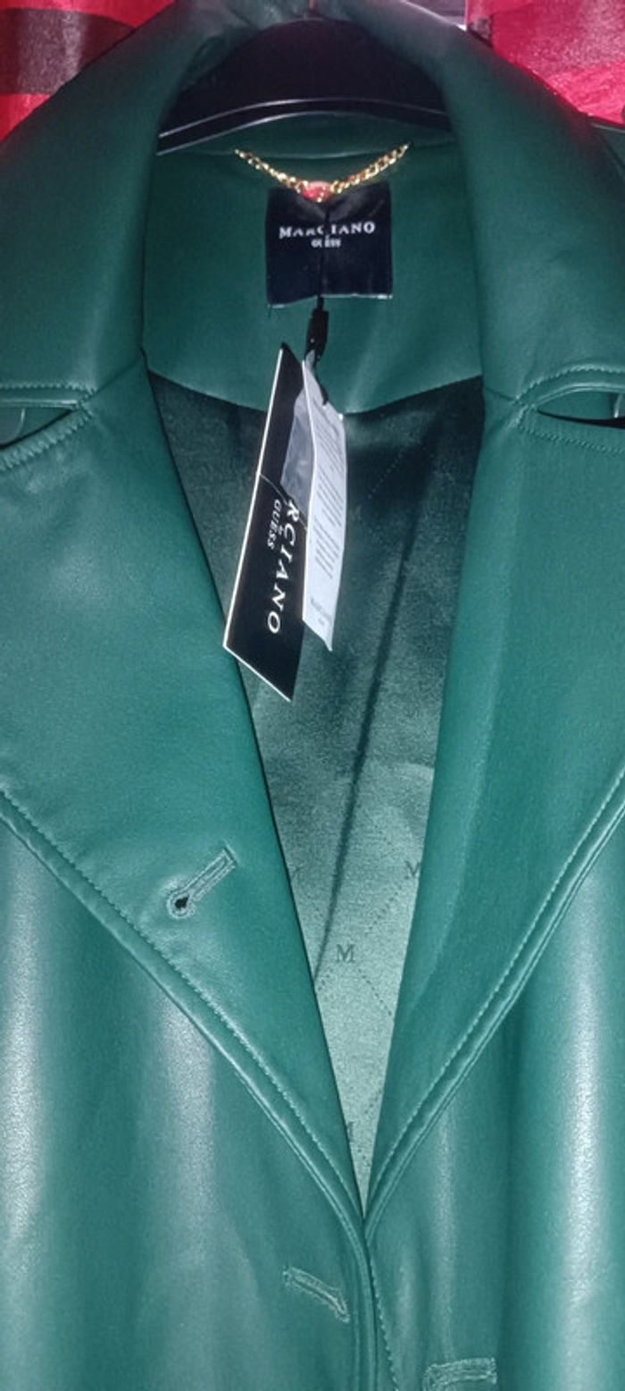 Veste trench longue verte Guess - photo numéro 3