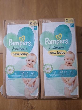 2 paquets de taille 2 Pampers harmonie